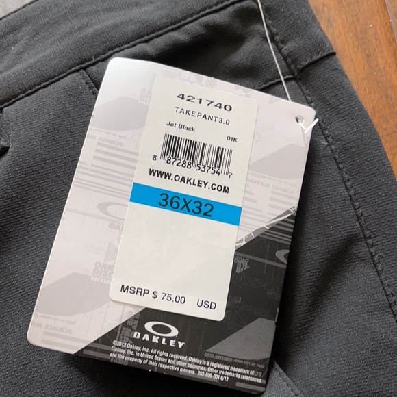 NWT OAKLEY GOLD PANTS - Picture 3 of 4